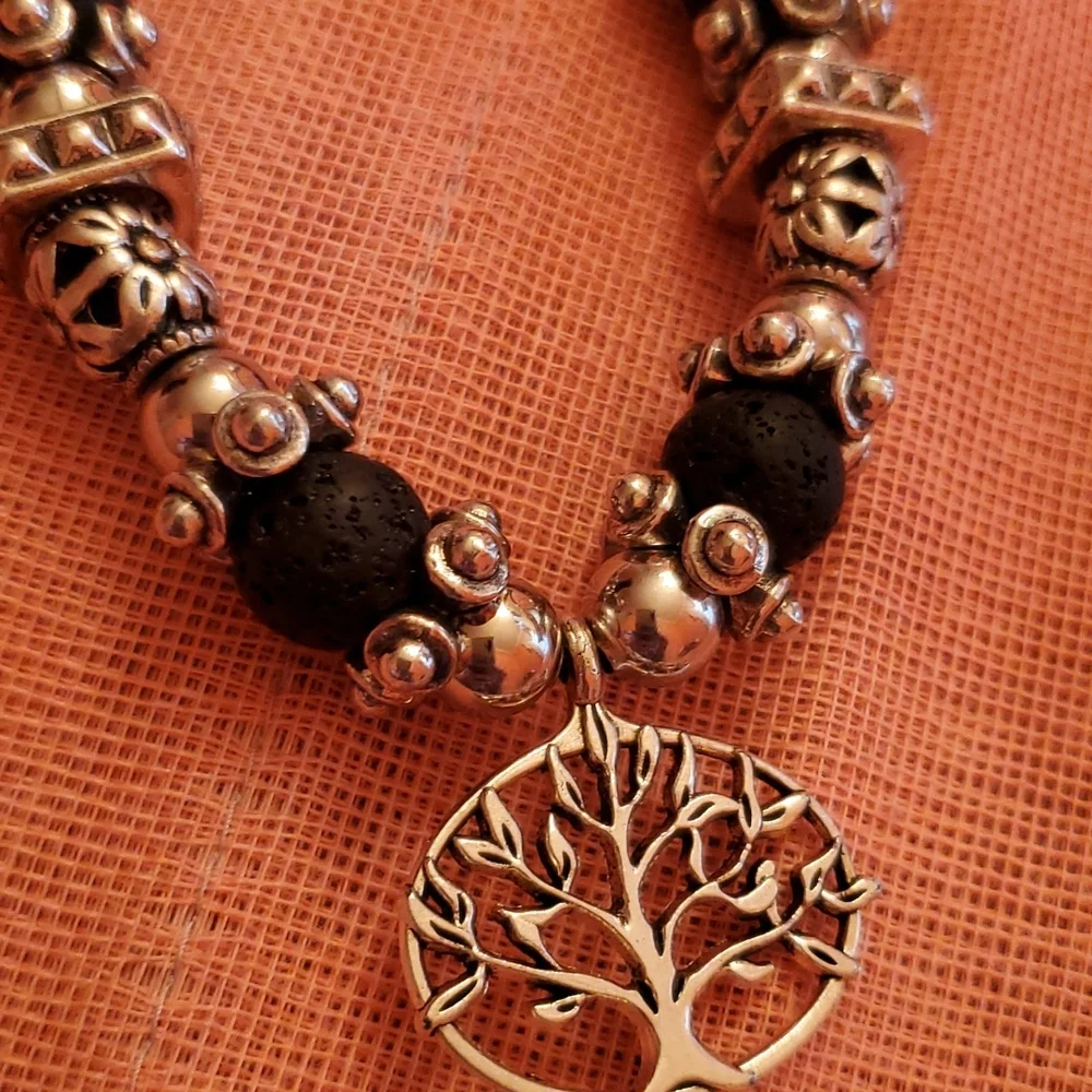 Tree of life silverNecklace no532 - Picture 5 of 6